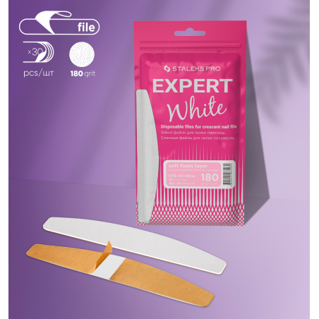 LIMA DESECHABLE EXPERT 40 WHITE, GRANO 180(30 UDS.) STALEKS